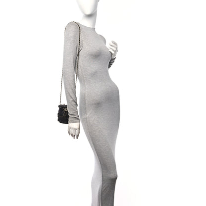 Chanel Denim Quilted Mood Bucket With Chain Black Multicolor 2 of 10