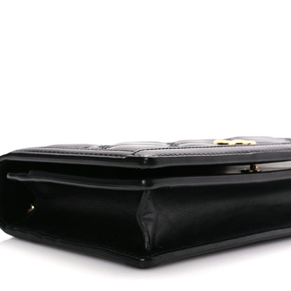 Gucci Calfskin GG Matelasse Chain Wallet Black 7 of 9