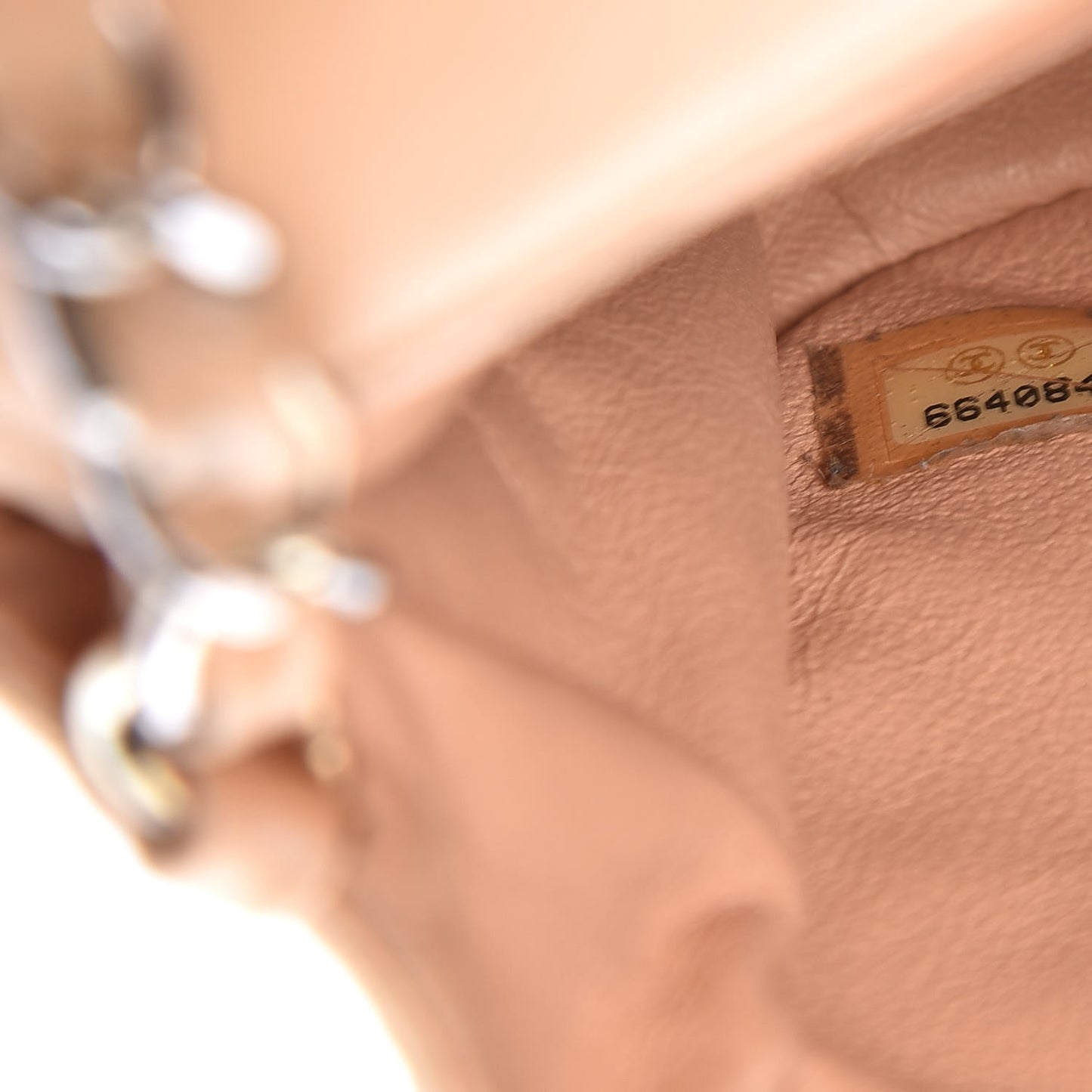 Lambskin Quilted Extra Mini Flap Beige