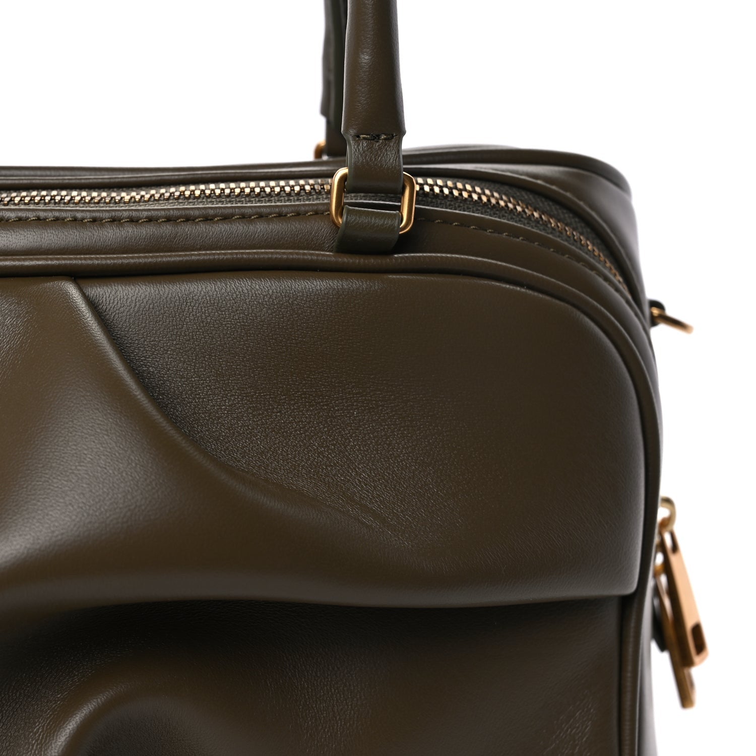 Marc Jacobs MARC JACOBS Lambskin Small The Wave Bag Olive 6 of 8