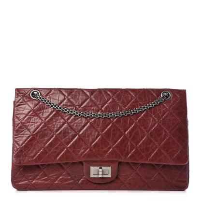 Chanel Aged Calfskin Quilted 2.55 Reissue 228 Flap Dark Red 1 of 13