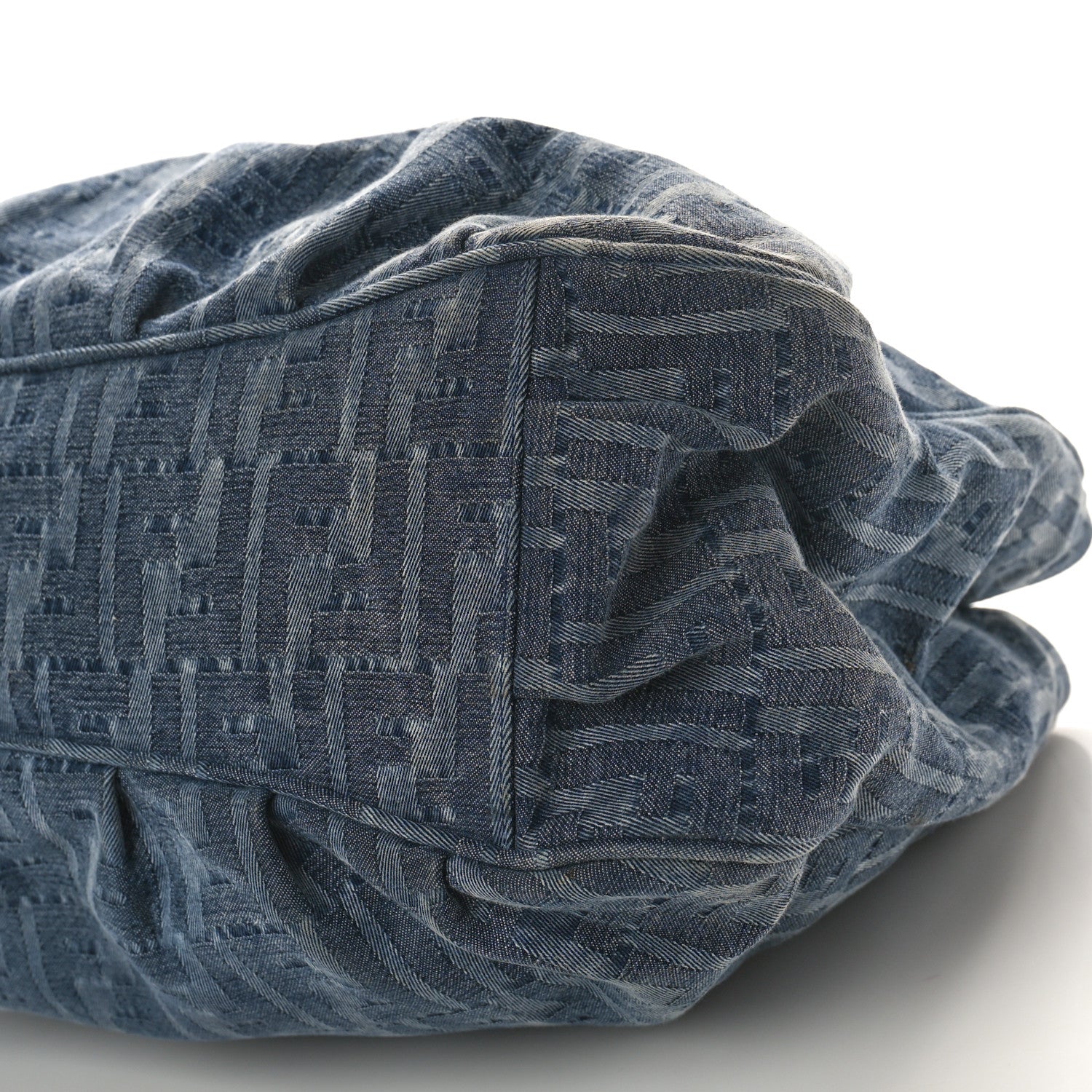 Fendi Denim Zucca Mia Tote Blue 10 of 11