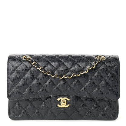 Chanel Caviar Quilted Medium Double Flap Black 1 of 9