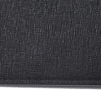 Balenciaga Saffiano Logo Continental Wallet Black 7 of 9