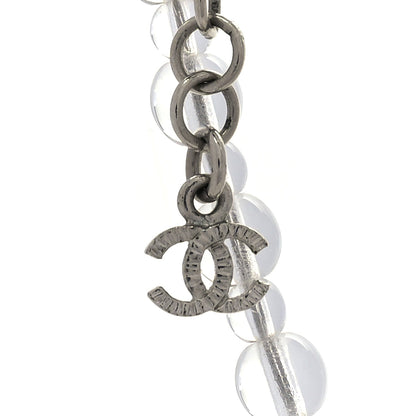 Chanel Crystal CC Double Strand Long Chain Necklace Transparent 3 of 3