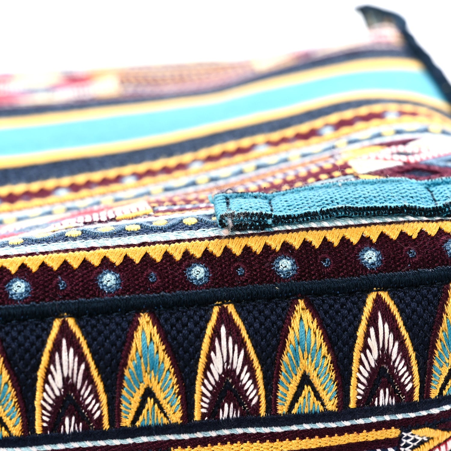 Christian Dior Canvas Embroidered Diorcamp Messenger Vert Multicolor 11 of 14