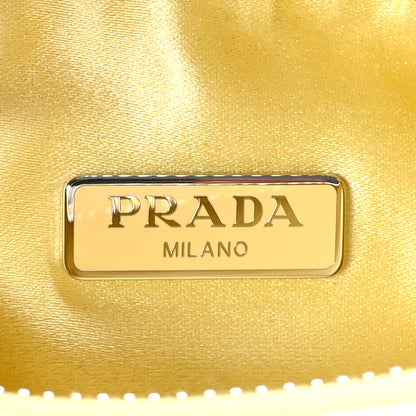 Prada Satin Crystal Re-Edition 2005 Shoulder Bag Ananas 6 of 11