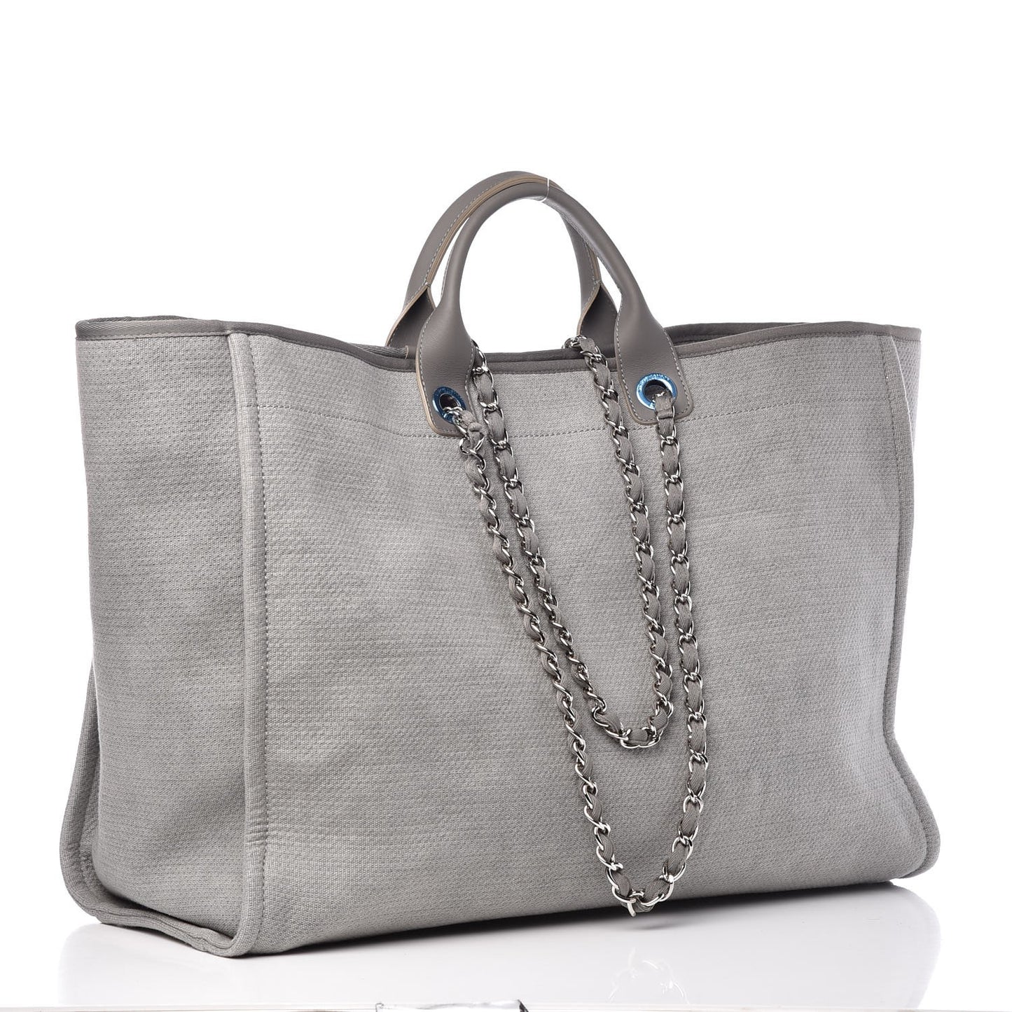 Canvas Extra Large Deauville Tote Grey