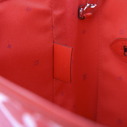 Louis Vuitton Monogram Escale Neverfull MM Rouge 8 of 11