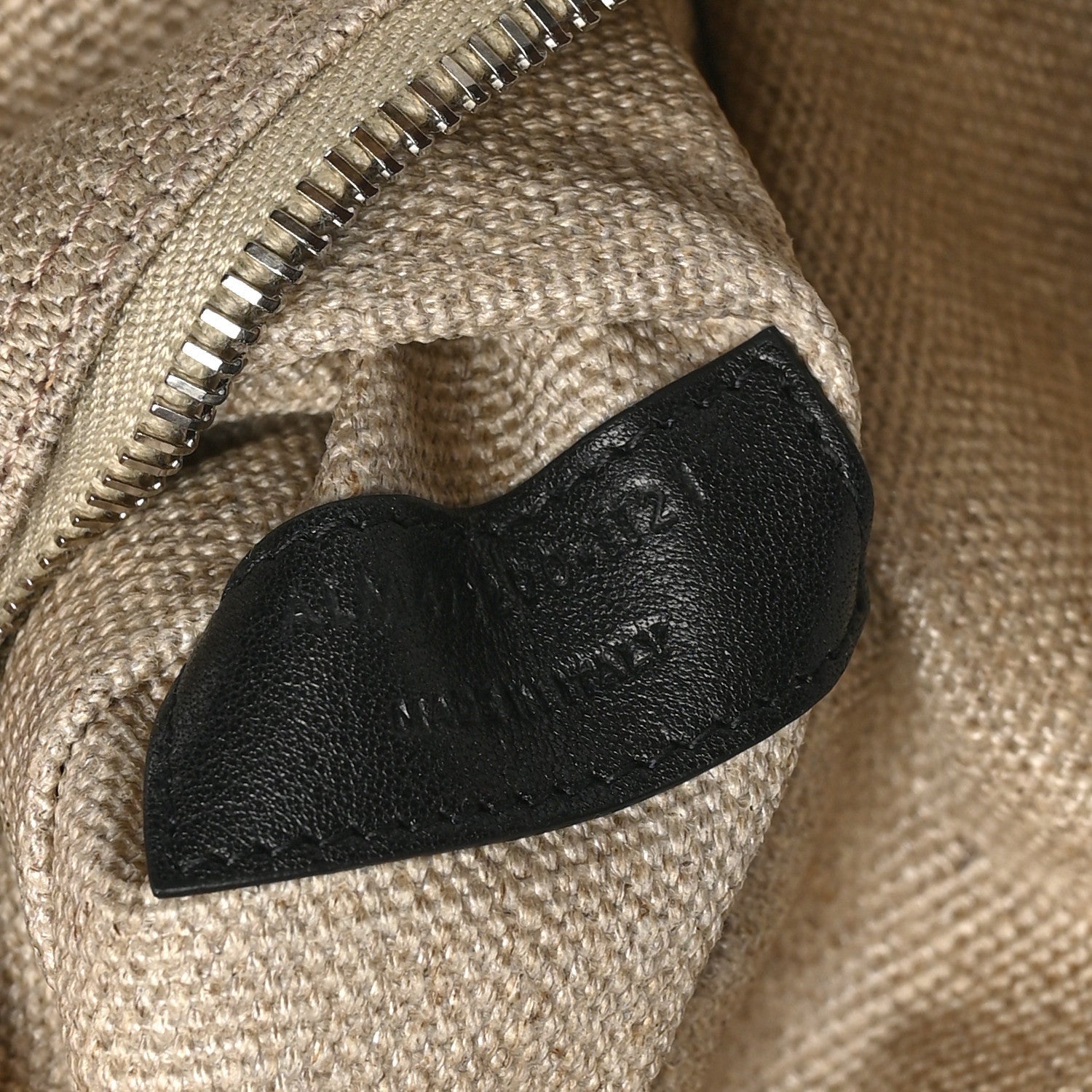 Saint Laurent Linen Calfskin Rive Gauche Tote Greggio Natural 7 of 7
