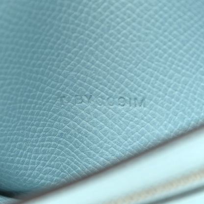Hermes Epsom Bearn Gusset Wallet Bleu Atoll 7 of 8