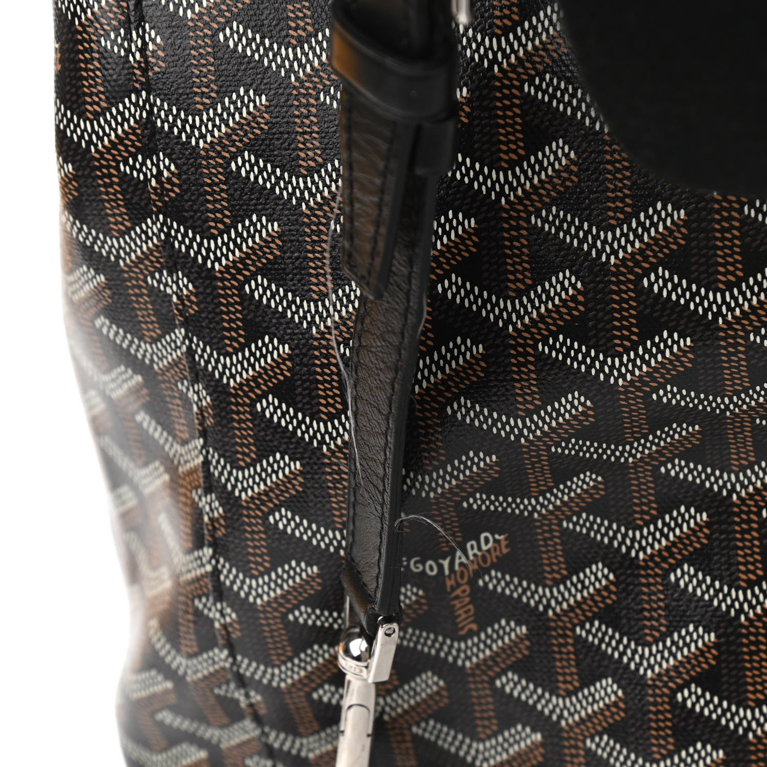 Goyard Goyardine Calfskin Alpin MM Backpack Black 7 of 14