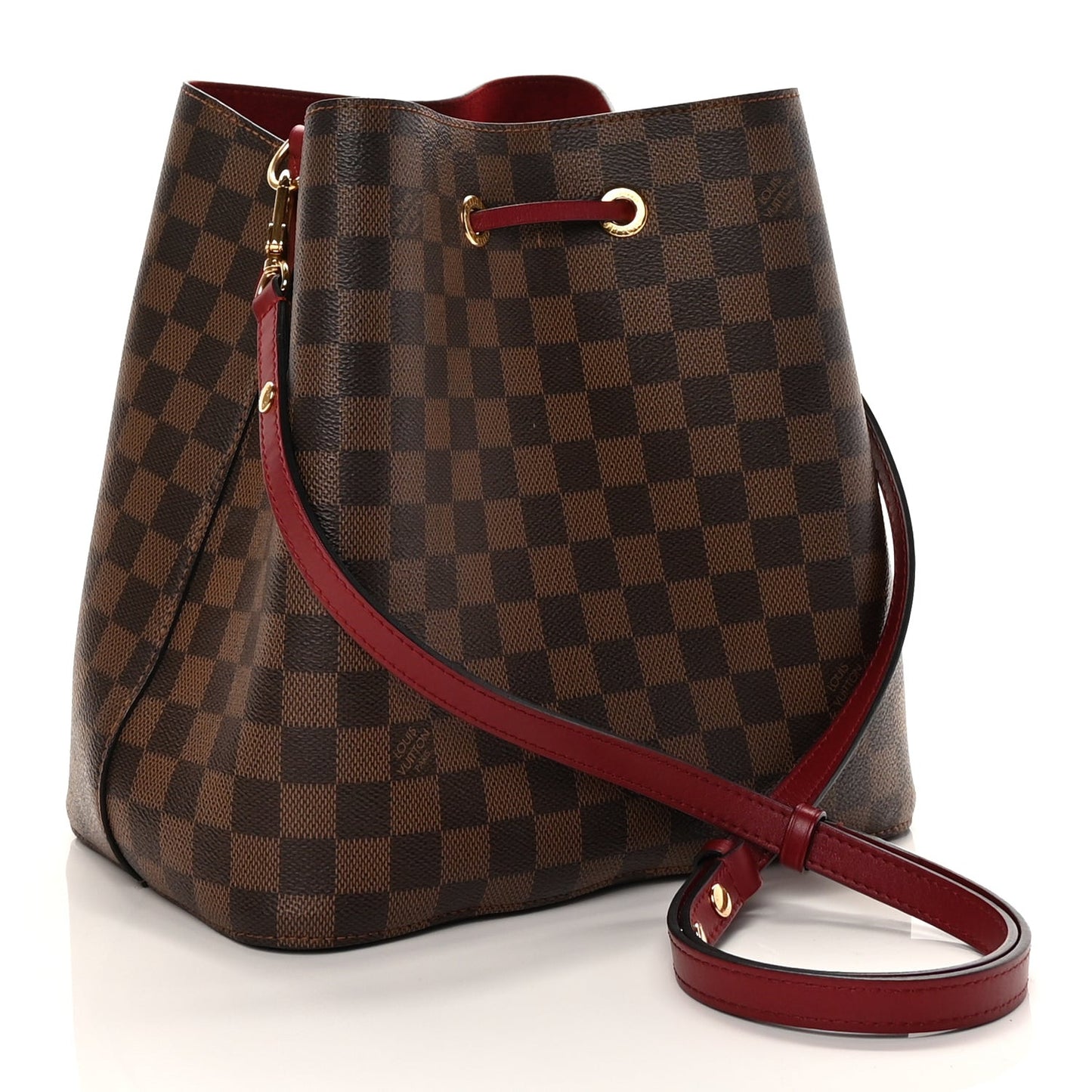 Damier Ebene Neonoe MM Cherry Berry