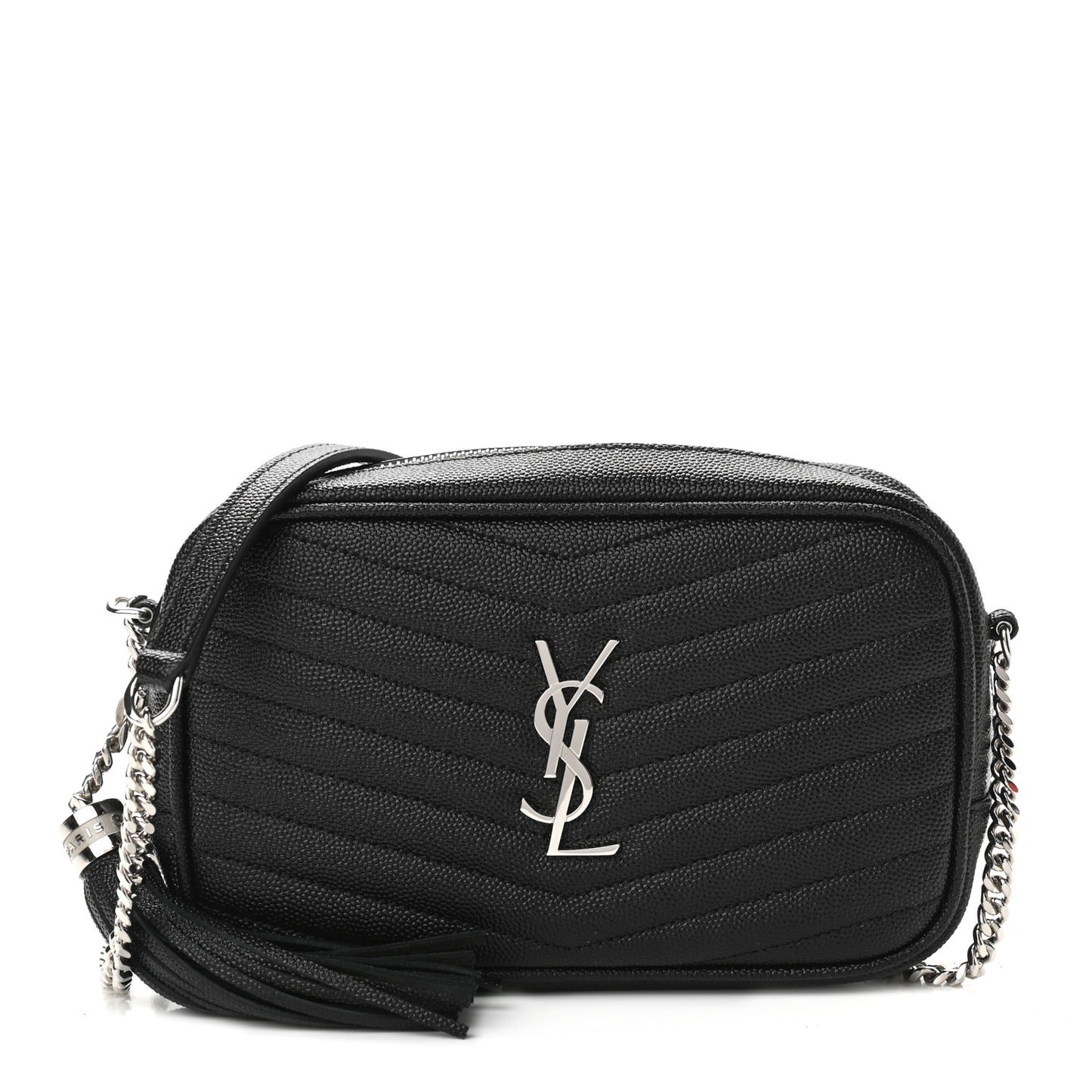 Grain De Poudre Matelasse Monogram Mini Lou Camera Bag Black