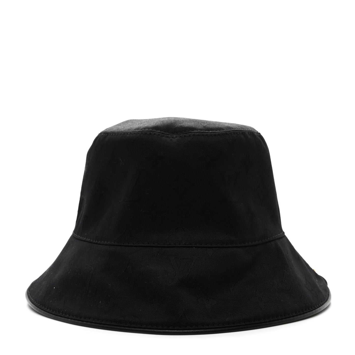 LV x YK Monogram Dots Reversible Bucket Hat S Black White