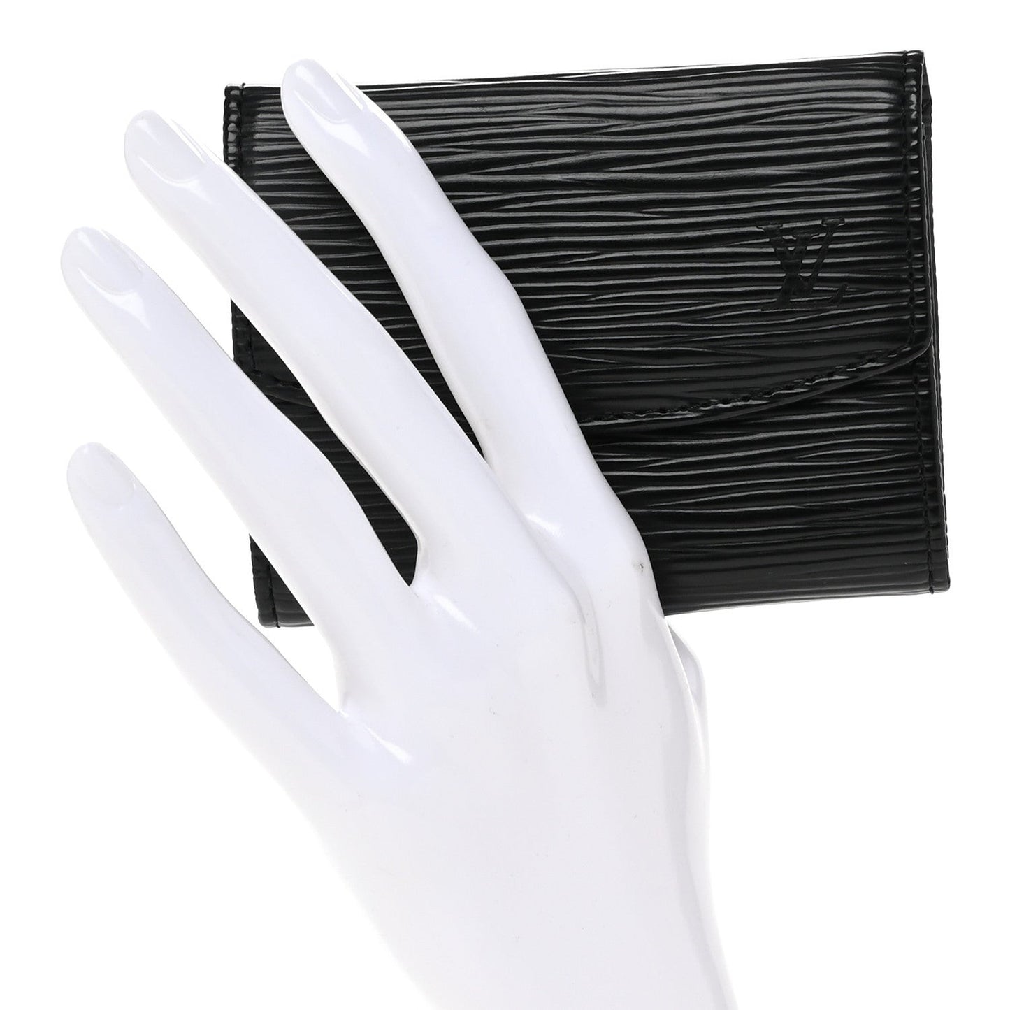 Epi Porte-Monnaie Simple Coin Purse Black