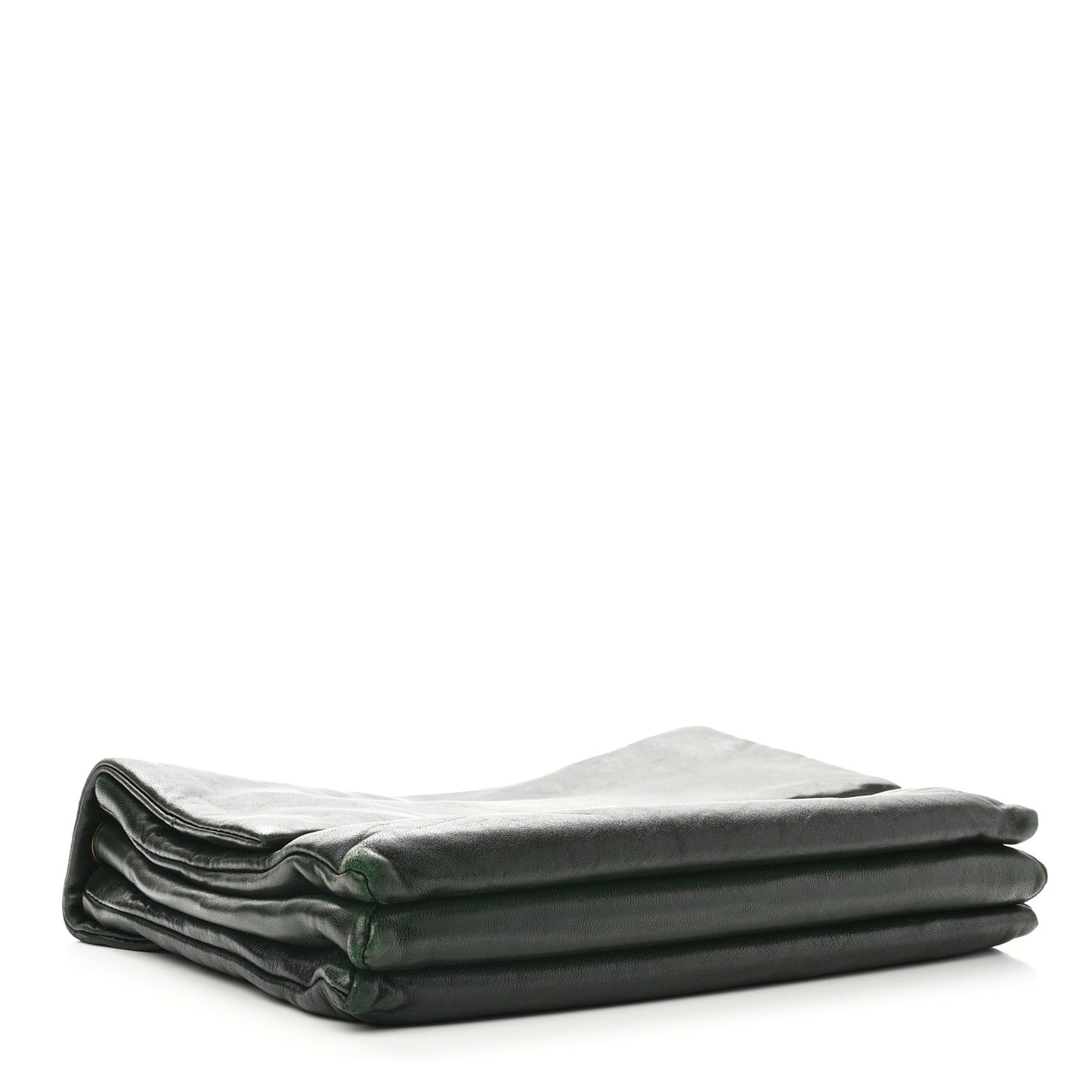 Lambskin Quilted Medium Sugar Flap Shoulder Bag Bottle Green