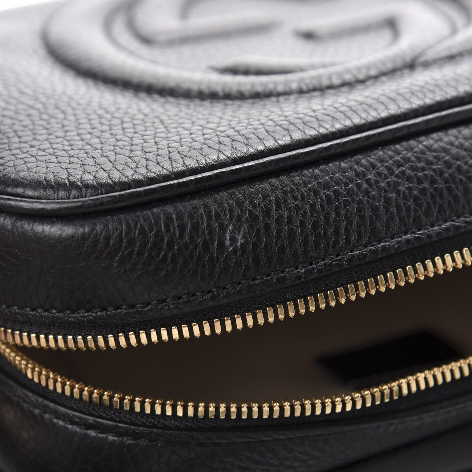 Gucci Pebbled Calfskin Small Soho Disco Bag Black 8 of 12