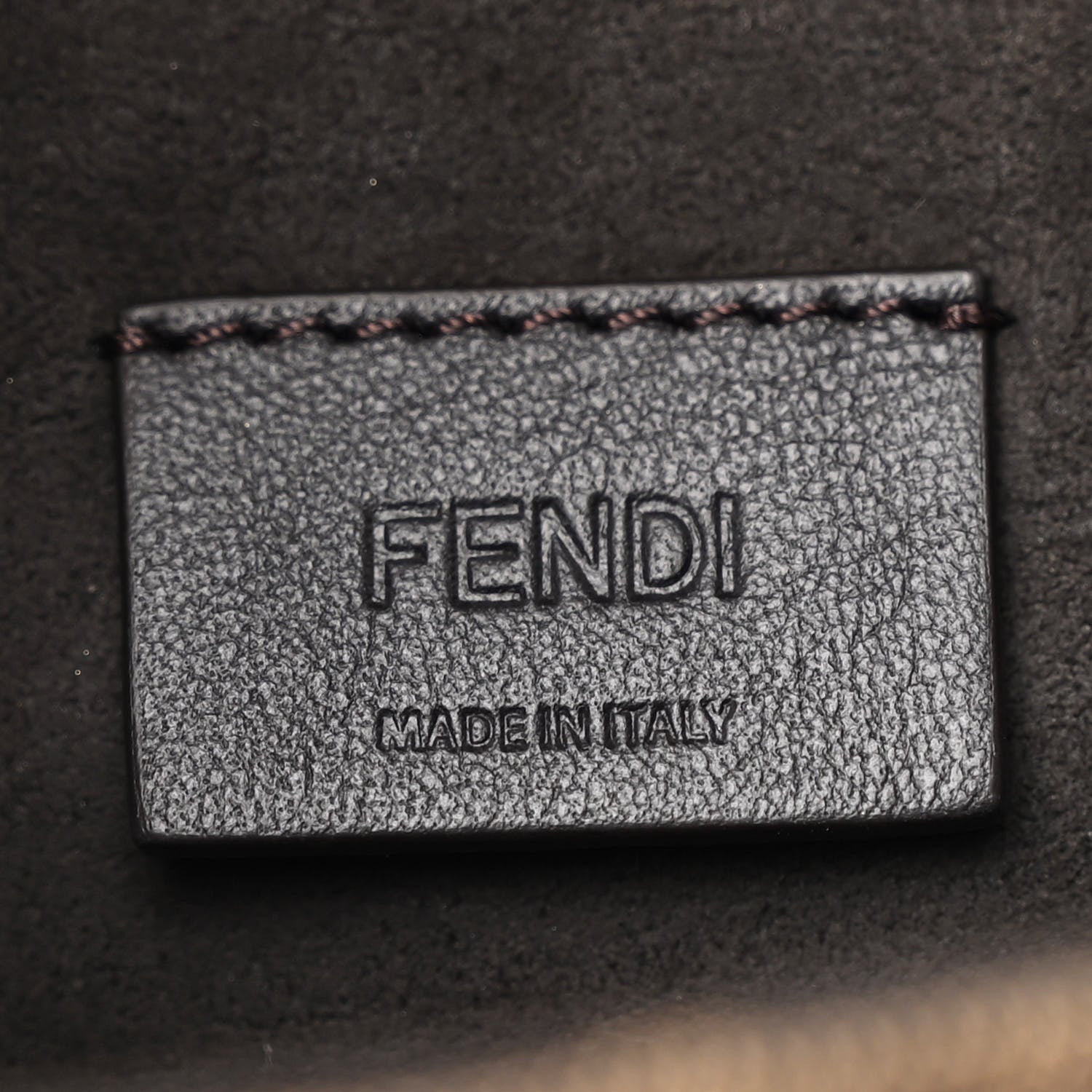 Fendi Fabric Jacquard FF 1974 Mini Cookie Hobo Bag Tobacco Moro 6 of 10