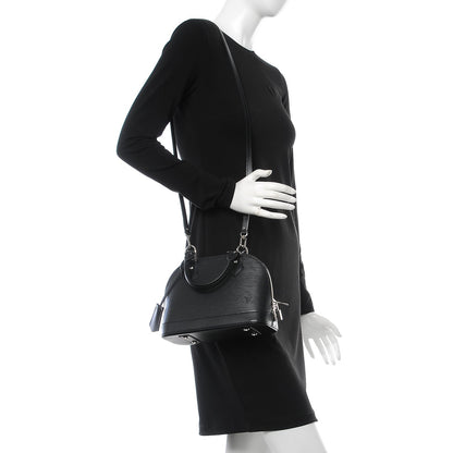 Louis Vuitton Epi Alma BB Black 2 of 6