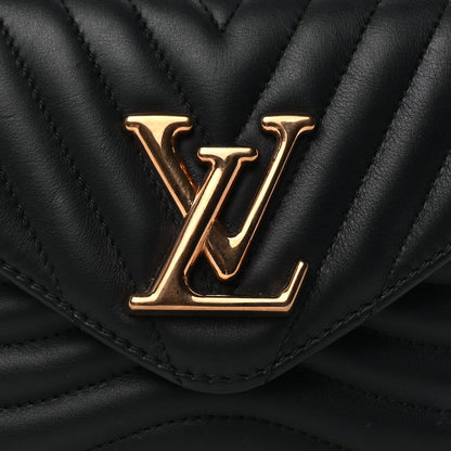 Louis Vuitton Calfskin New Wave Chain MM  Black 6 of 8