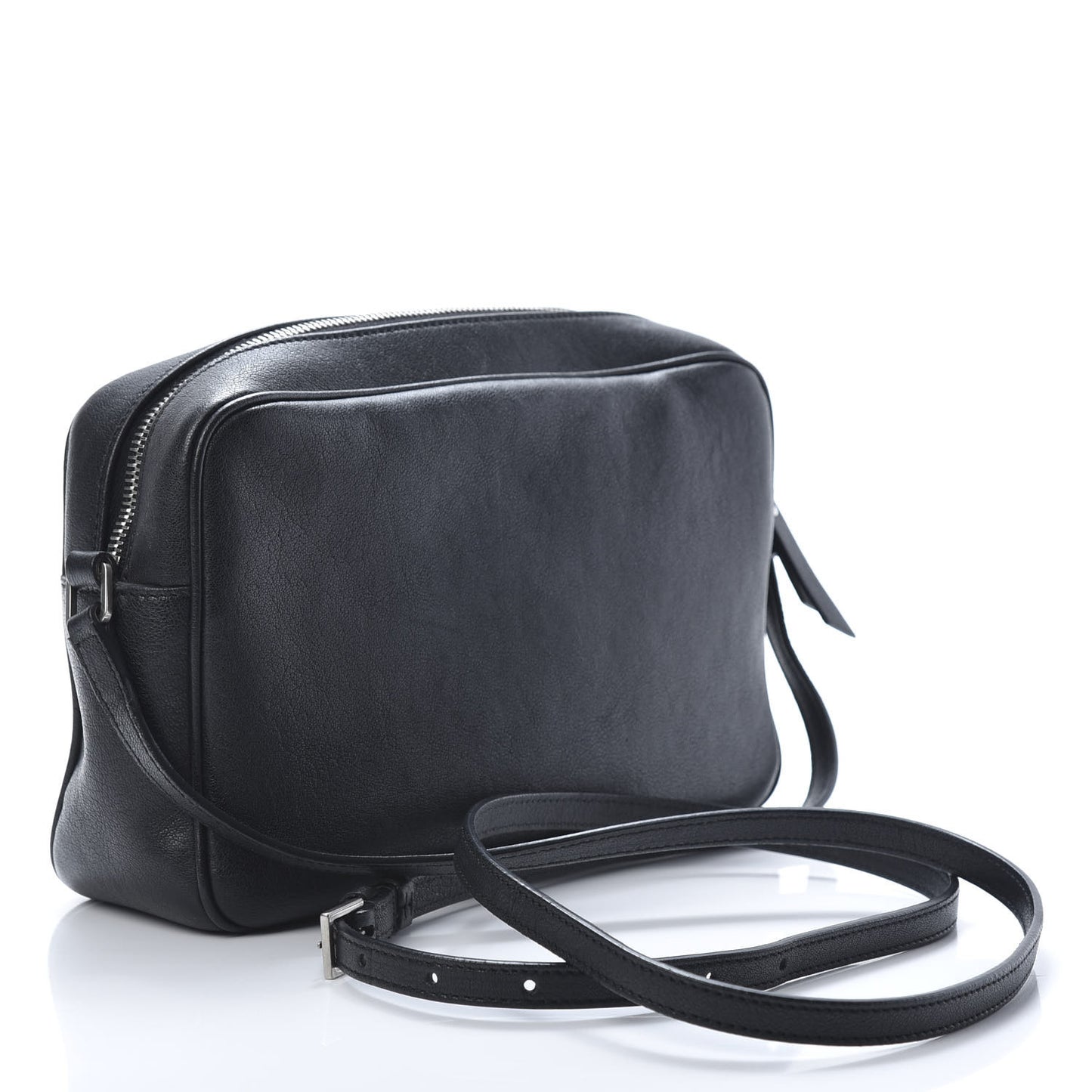 Lambskin Monogram Small Lou Camera Bag Black