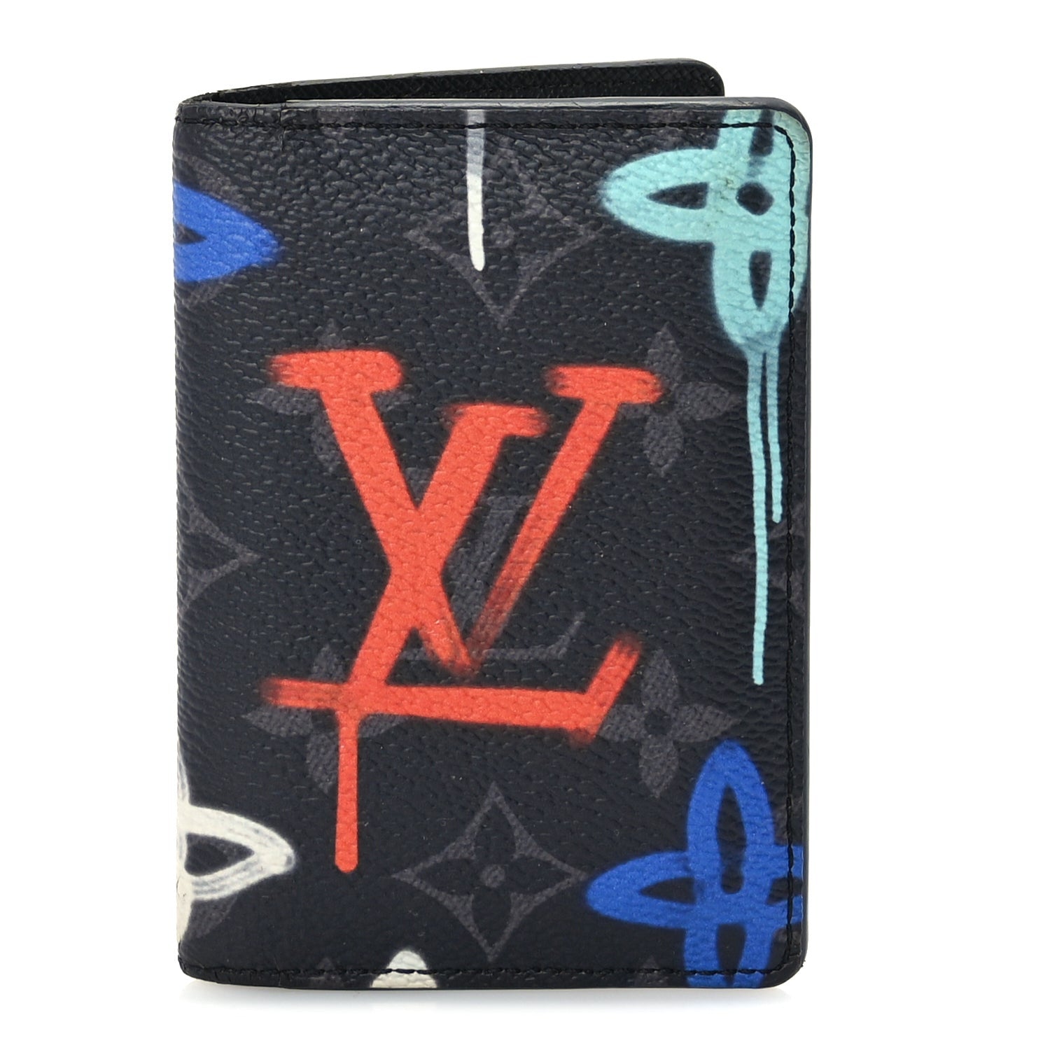 Louis Vuitton Monogram Eclipse LV Graffiti Pocket Organizer Multicolor 1 of 7