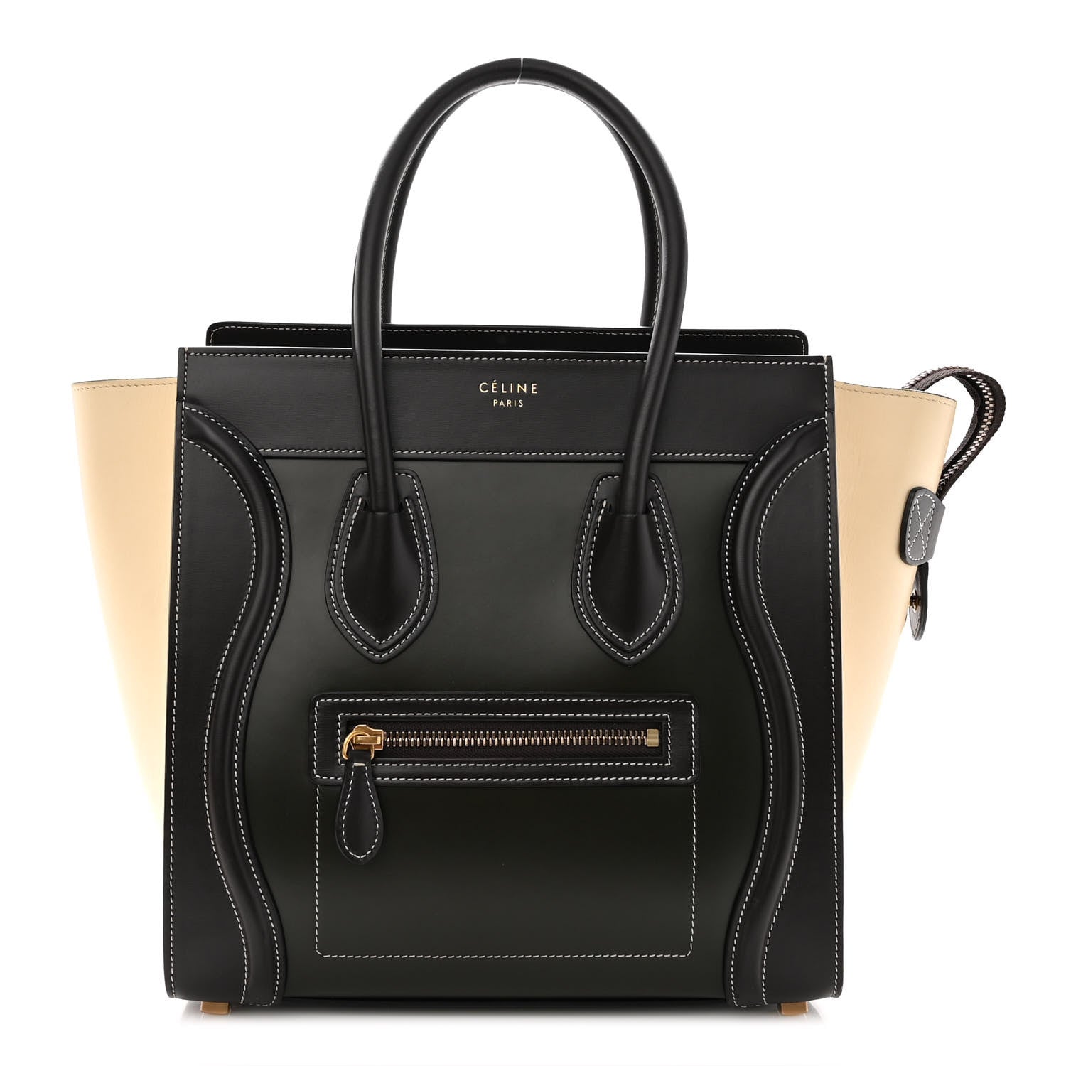Celine Smooth Calfskin Tri-Color Micro Luggage Light Emerald 1 of 11