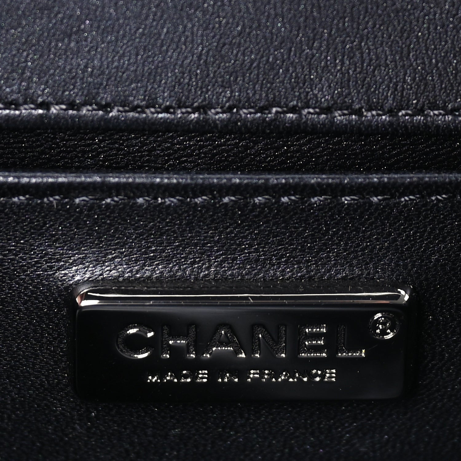 Chanel Galuchat Stingray Small Boy Flap Black 5 of 7