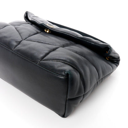 Saint Laurent Lambskin Quilted Medium Loulou Puffer Monogram Chain Satchel Dark Leaf 11 of 11