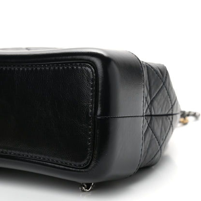 Chanel Aged Calfskin Quilted Small Gabrielle Backpack Black 10 of 10