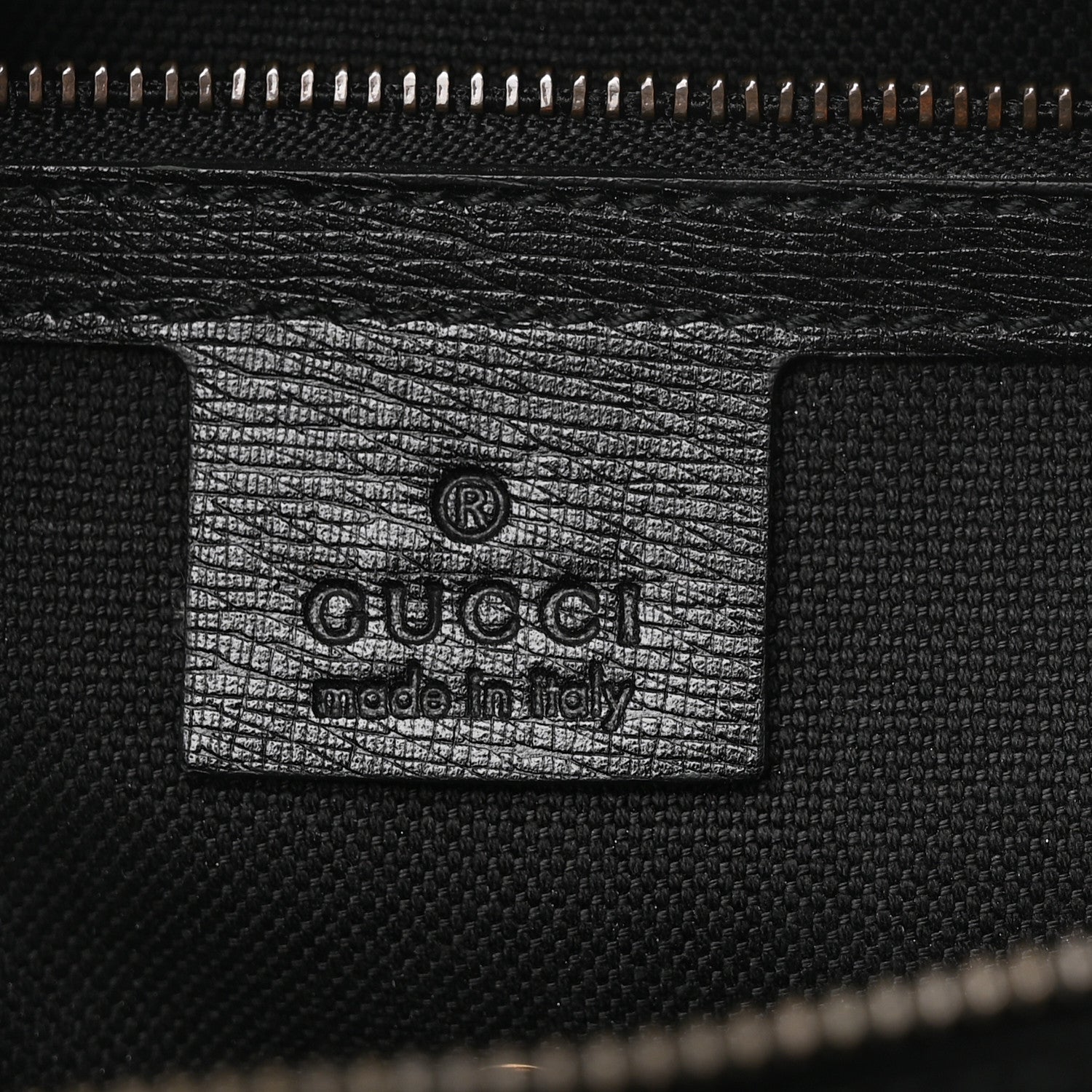 Gucci Textured Calfskin Large Bright Bit Tote Black 6 of 10