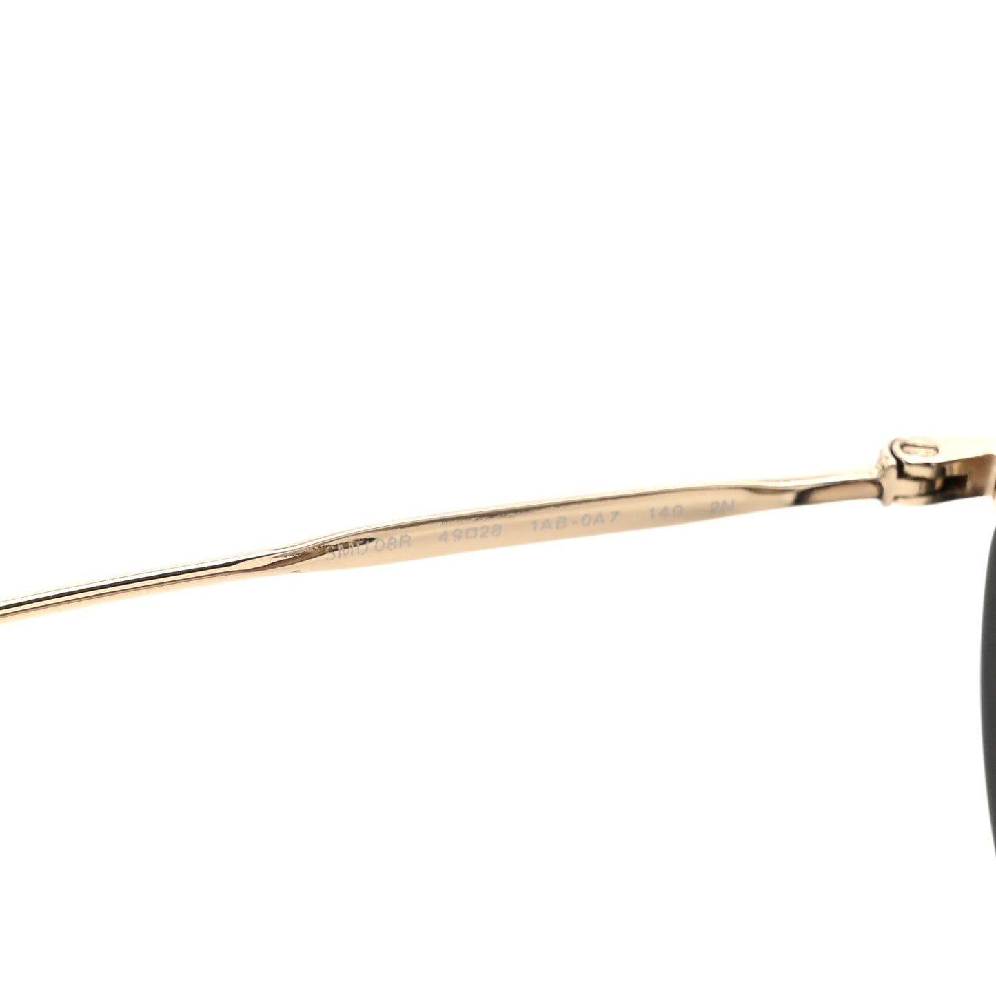 Metal Round Crystal Sunglasses SMU08R Black Tortoise