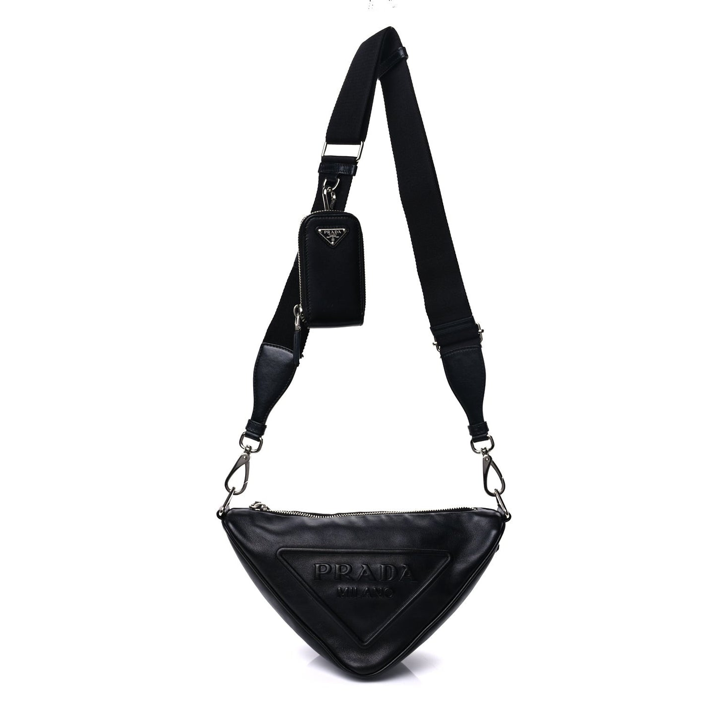Grace Lux Triangle Shoulder Bag Black