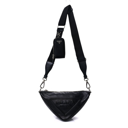 Prada Grace Lux Triangle Shoulder Bag Black 1 of 7