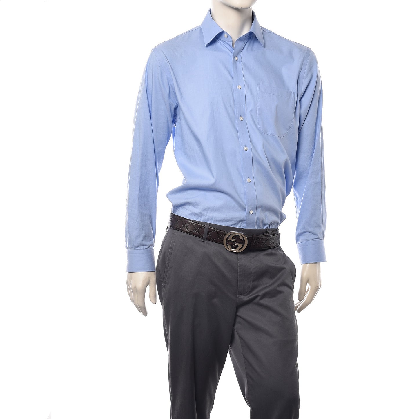 Guccissima Interlocking G Belt 110 44 Dark Brown