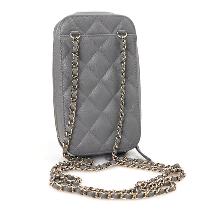 Chanel WOC & Phone Holder Crossbody Bag Black 2 of 10