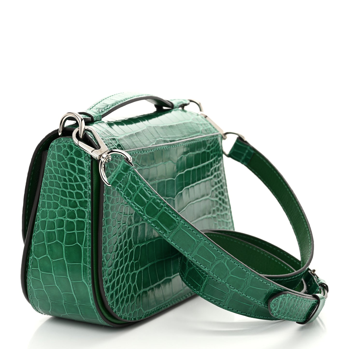 Shiny Alligator Vivienne NM Green