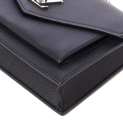 Louis Vuitton Soft Calfskin My Lockme Chain Pochette Black 5 of 8
