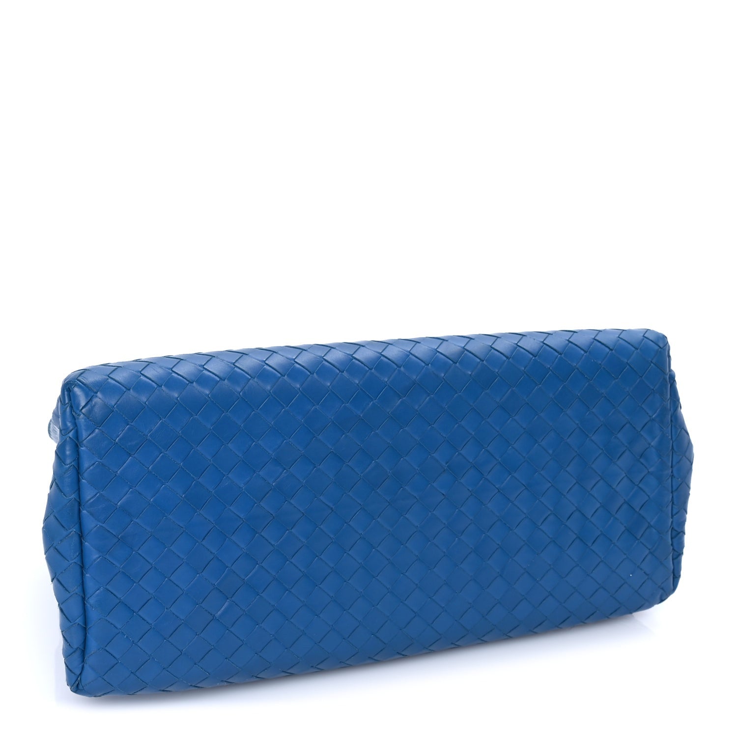 Bottega Veneta Light Calf Intrecciato Small Roma Tote  Blue 3 of 7