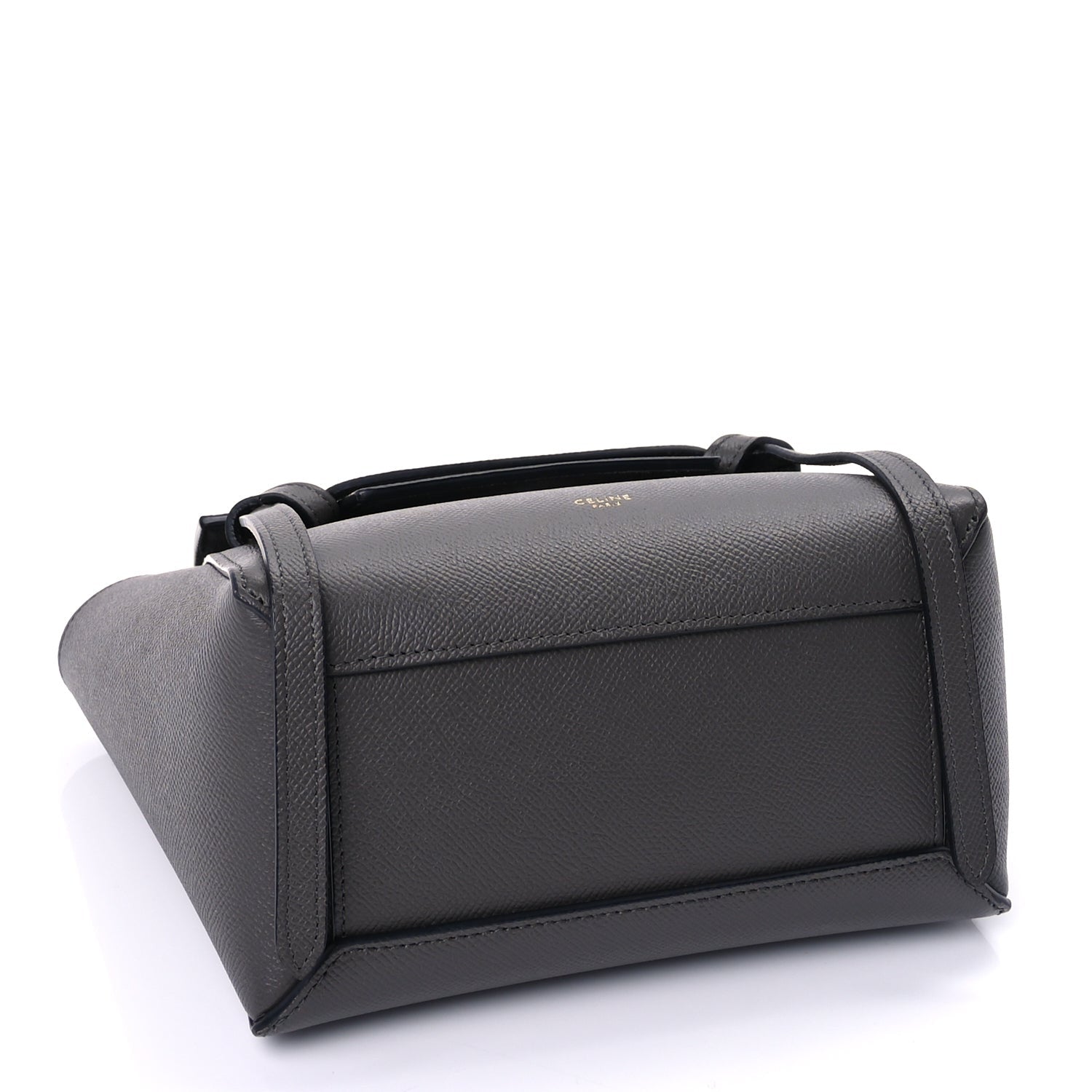 Celine Grained Calfskin Nano Belt Bag Grey 3 of 8