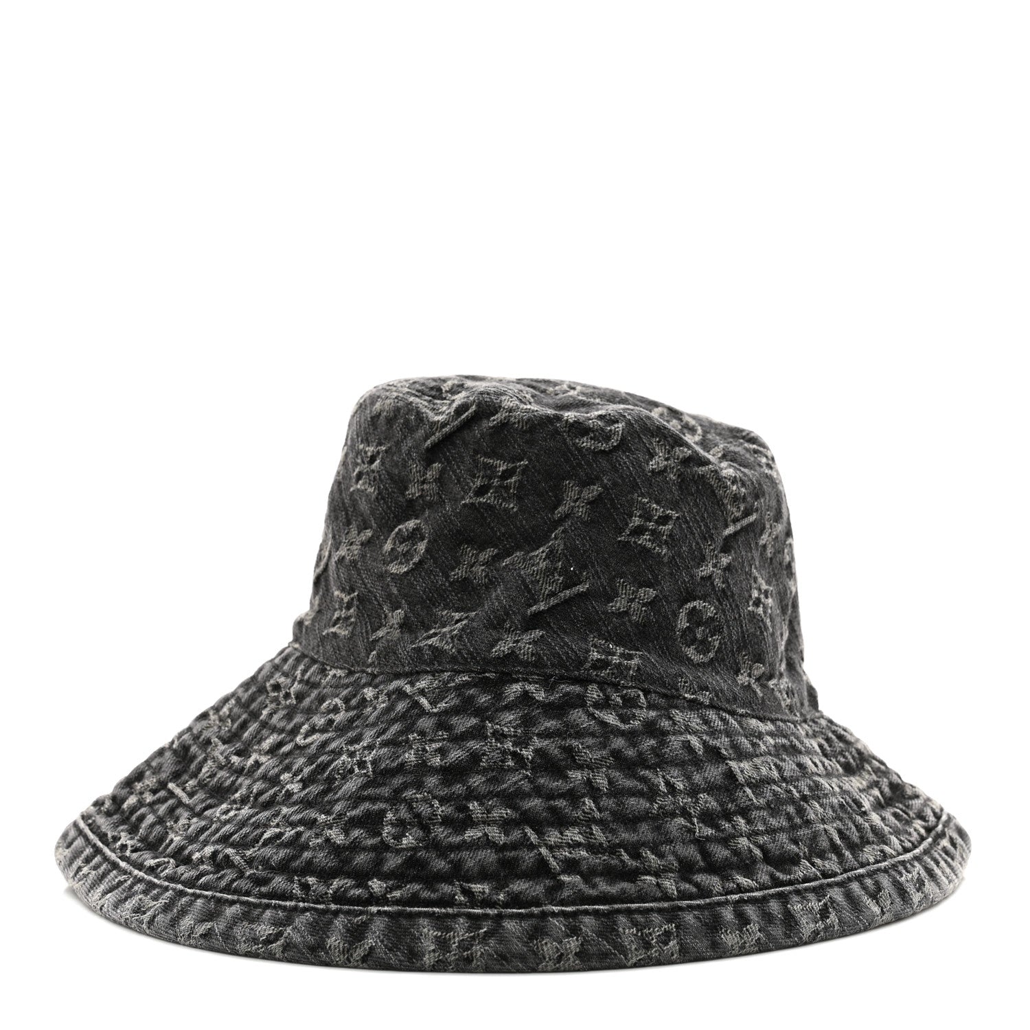 Louis Vuitton Monogram Denim Bucket Hat Black 1 of 7