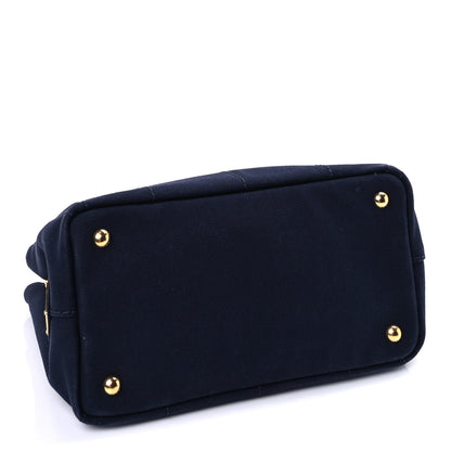 Prada Canapa Small Logo Tote Blue Talco 3 of 8