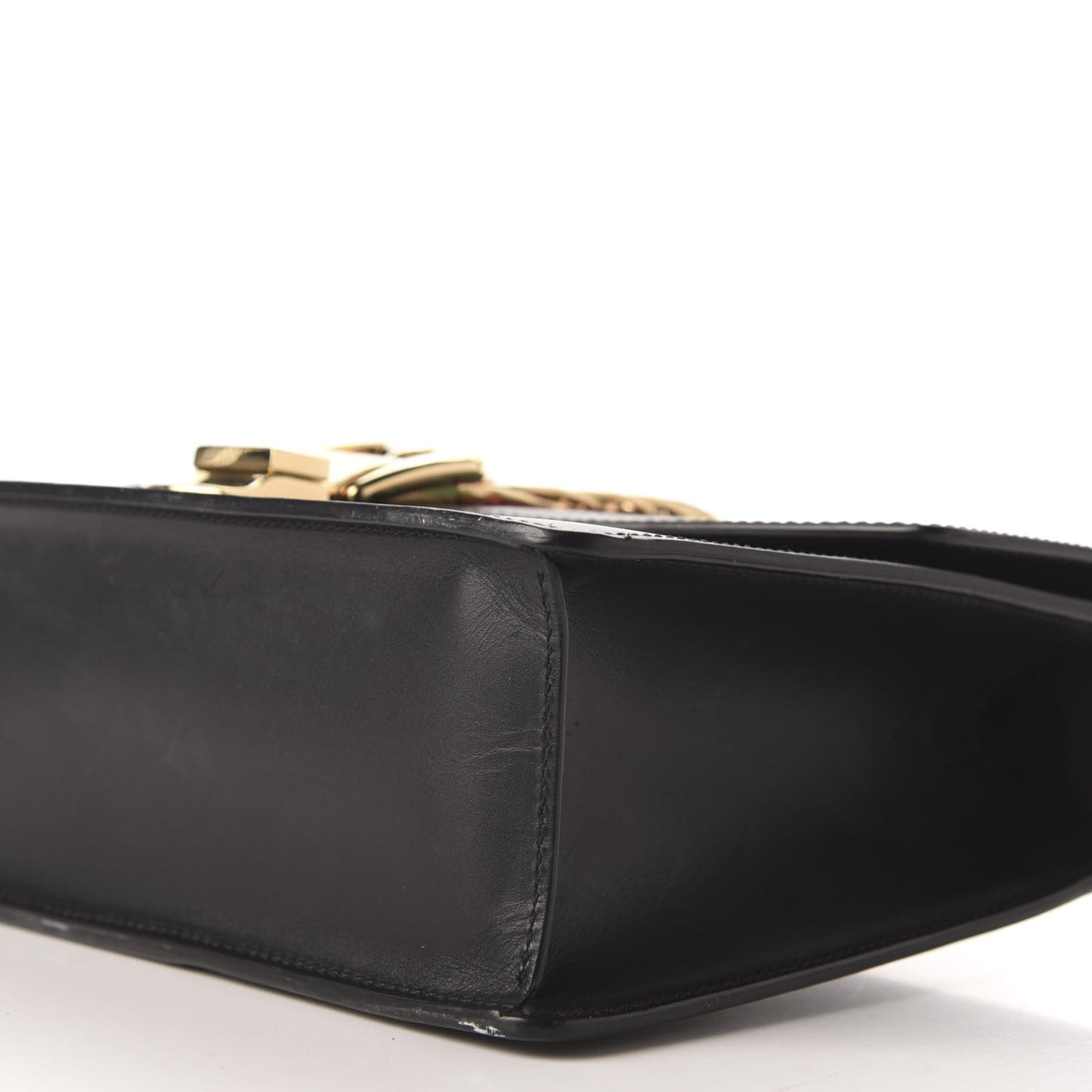 Calfskin Small Sylvie Shoulder Bag Black