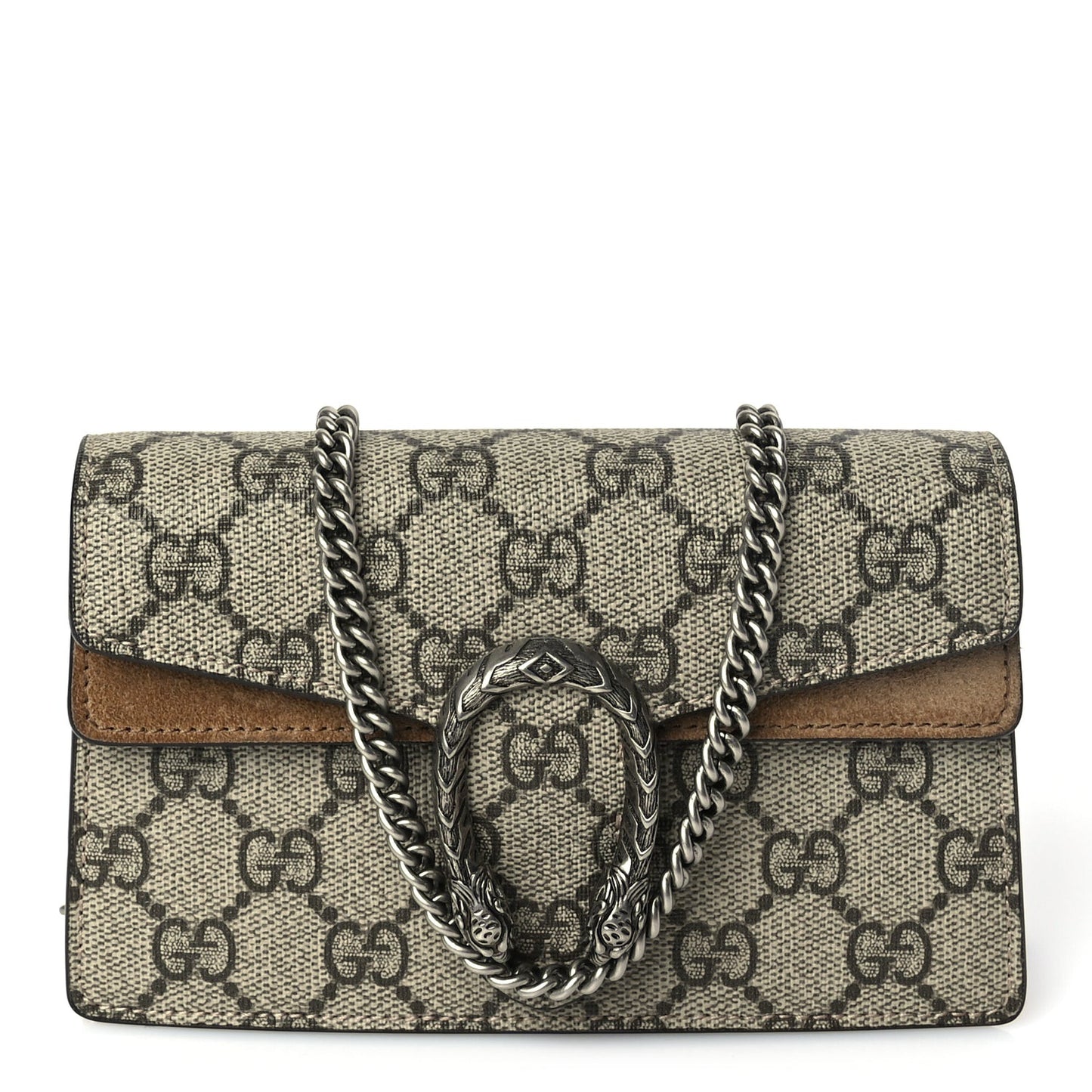 GG Supreme Monogram Super Mini Dionysus Shoulder Bag Taupe