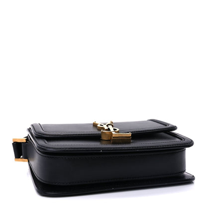 Saint Laurent Box Calfskin Monogram Medium Solferino Satchel  Black 3 of 8