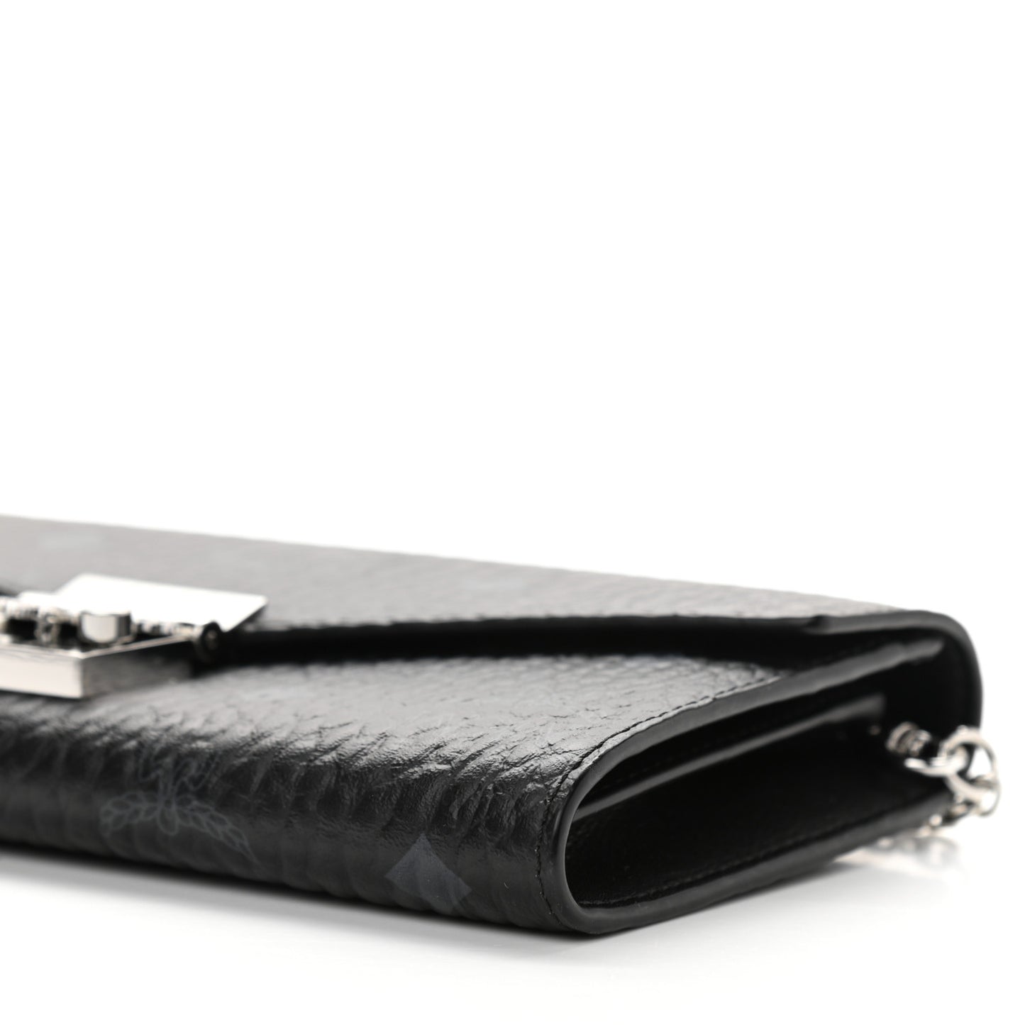 Visetos Large Patricia Wallet On Chain Black