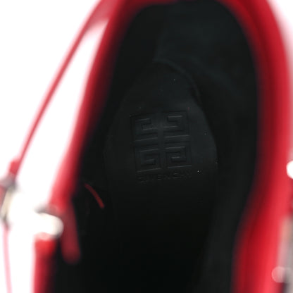 Givenchy Calfskin Shark Lock Ankle Boots 39 Red 7 of 9