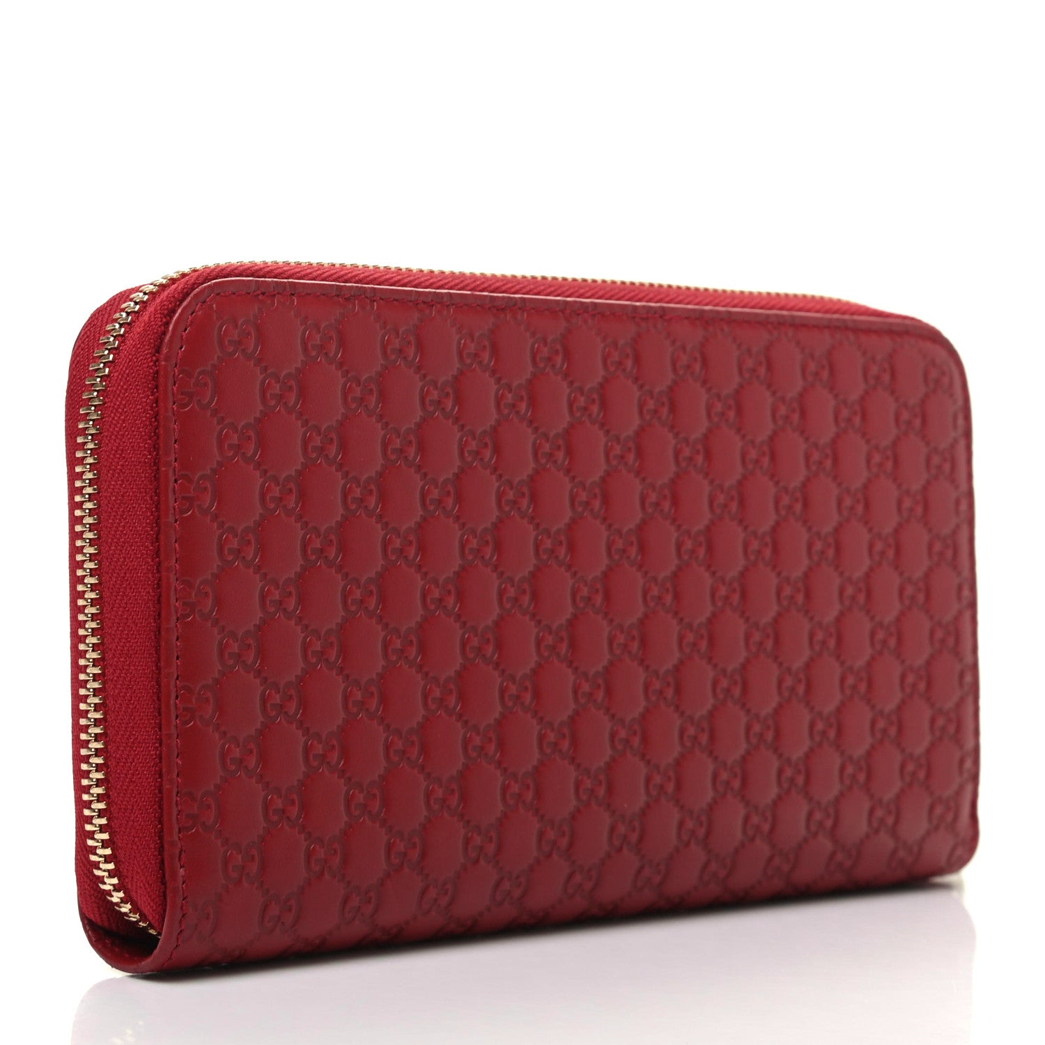 Gucci Microguccissima Zip Around Wallet Red 3 of 8