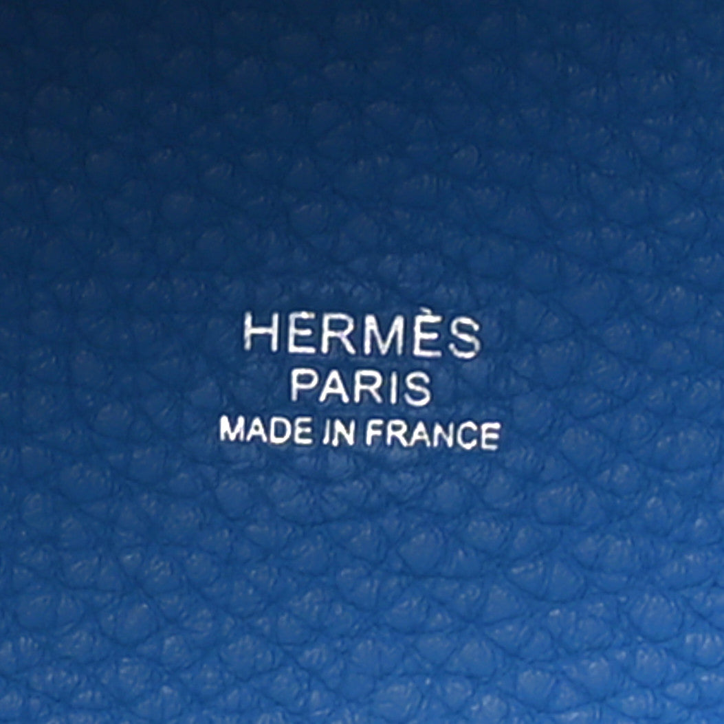 Taurillon Clemence Picotin Lock 18 PM Bleu Zanzibar